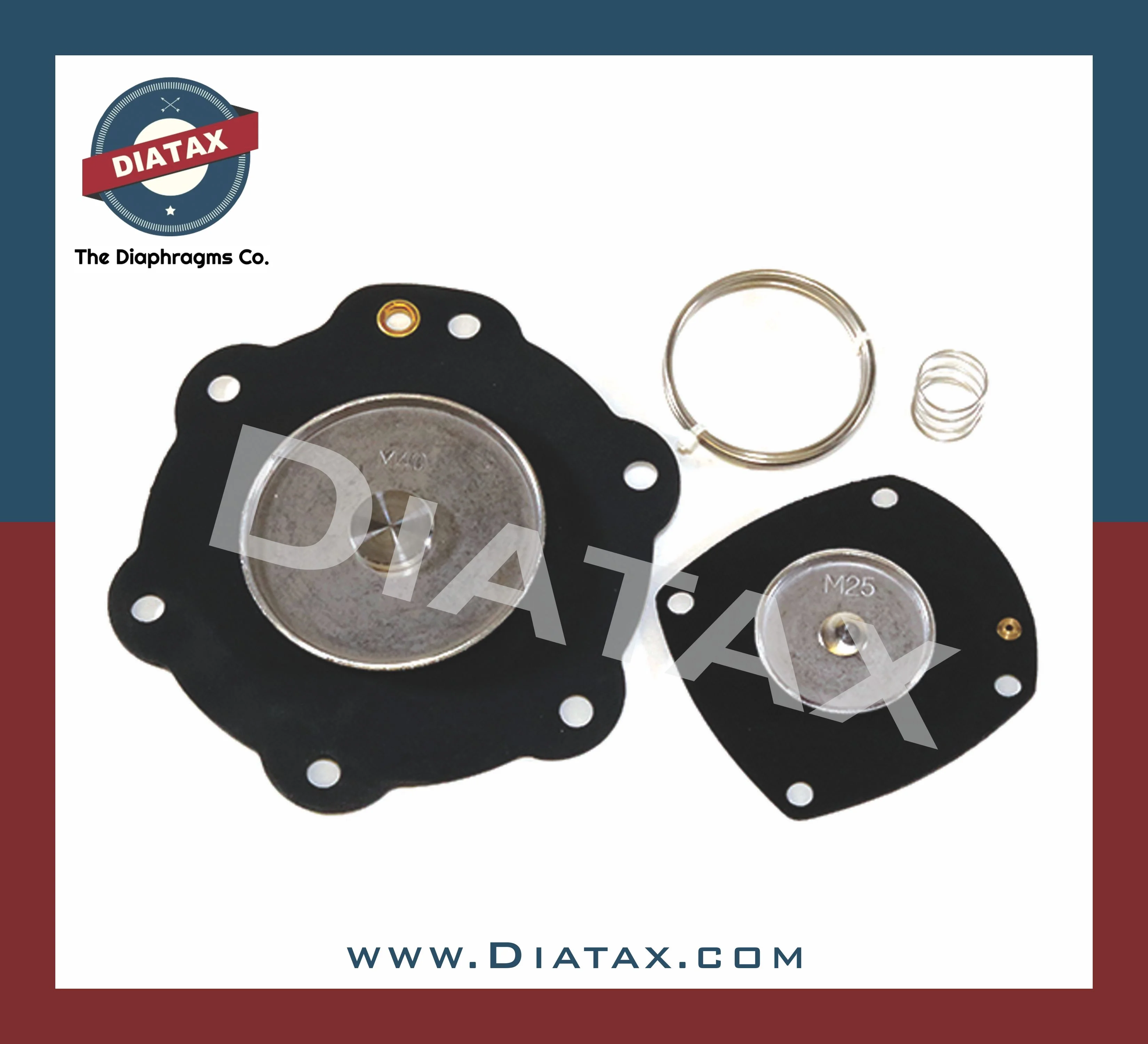 Turbo M40 Dust Collector Pulse Jet Solenoid Valve Diaphragm Repair Kit